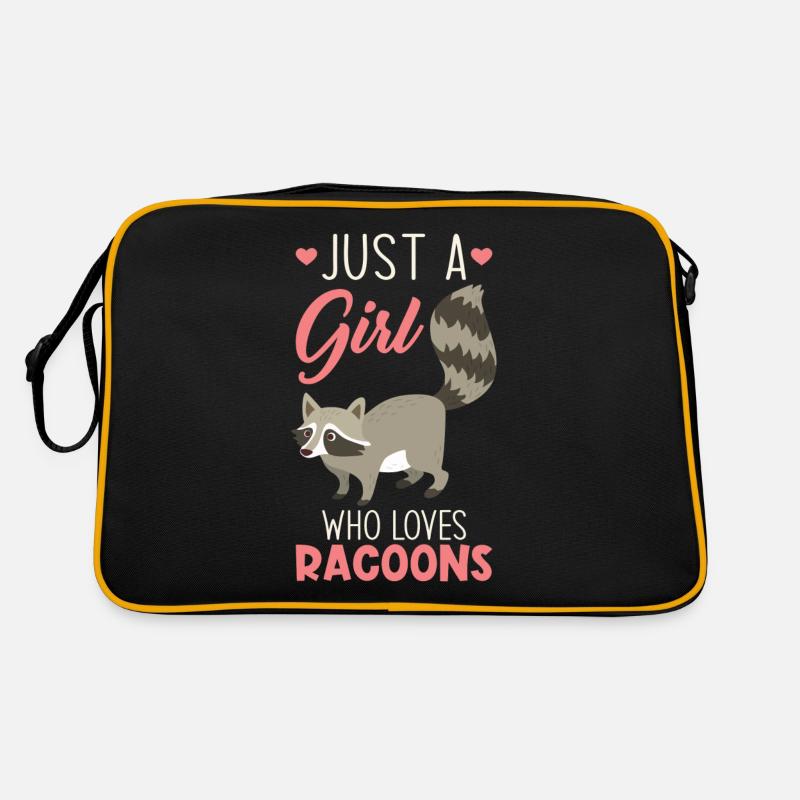 Raton laveur mignon Sac Retro