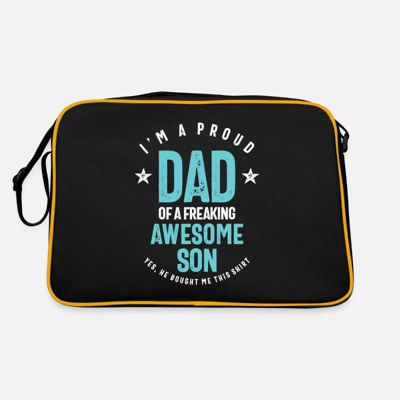 Ich bin ein stolzer Vater eines Freaking Awesome Son | Vater Retro Tasche