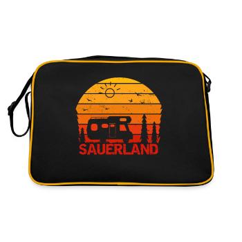 Sauerland - Retro Bag - black/gold - Back
