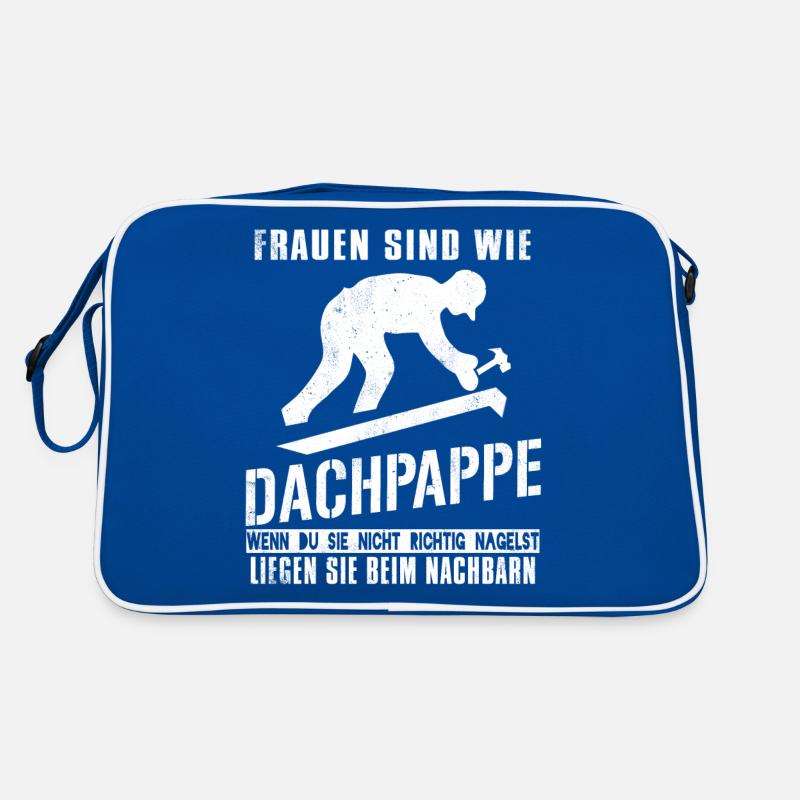 Dachdecker Dachdecken Dachspengler Dach Geschenk Retro Tasche