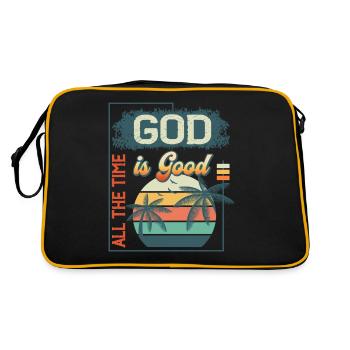 God is Good All The Time Vintage Retro Summer - Sac Retro - noir/or - Dos