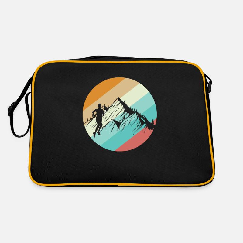Traillauf abseits der Straße Retro Tasche