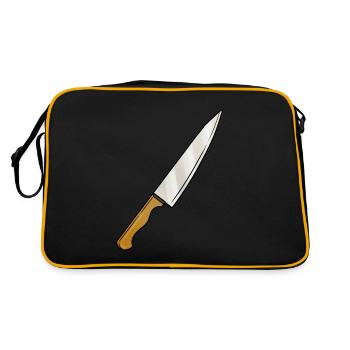 Couteaux - Sac Retro - noir/or - Dos