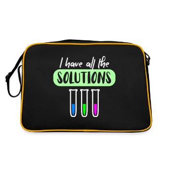 chemist - Retro Bag - black/gold - Back