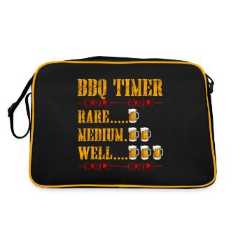 Grillen BBQ Grillmeister Barbecue Geschenk - Sac Retro - noir/or - Dos