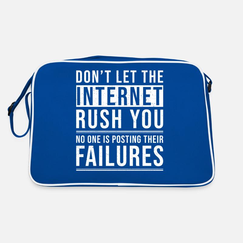 Inspiration Zitat Internet Retro Tasche