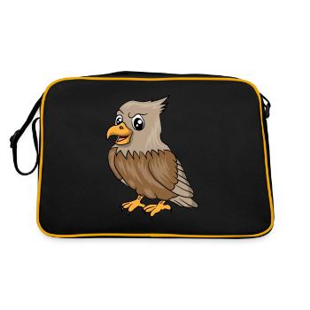 ADLER KINDER by The Manzanita´s - Retro Tasche - Schwarz/Gold - Hinten