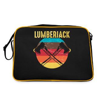 Lumberjack Boiserie Forstwart Bois - Sac Retro - noir/or - Dos