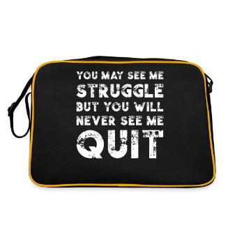 Motivation Citation - Sac Retro - noir/or - Dos