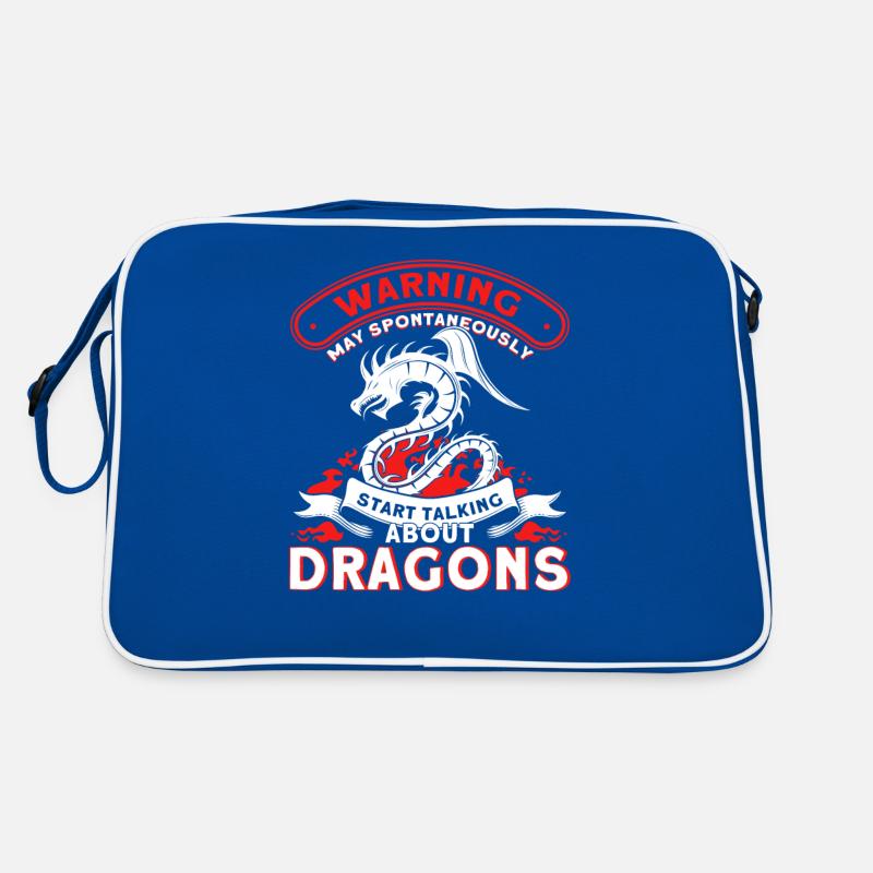 Drachen Fan Spruch Drachen Geschenk Retro Tasche