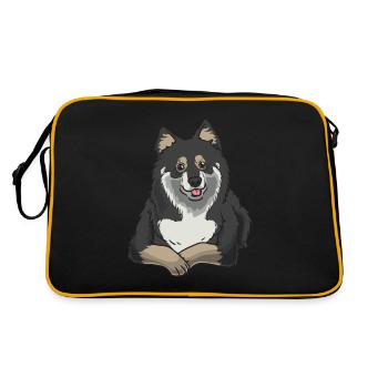 Finnish Lapdog - Retro Bag - black/gold - Back