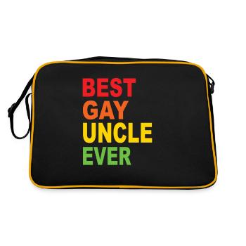 Best Gay Uncle Ever - Sac Retro - noir/or - Dos