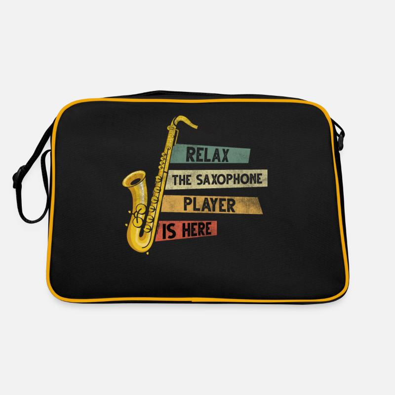 Saxophonist Saxophone player Brass Saxophone Retro Bag