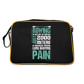 No Halftime No Timeouts Rowing - Sac Retro - noir/or - Dos