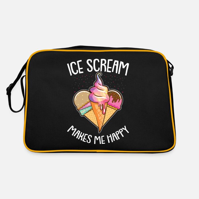 Eiskrem Eis Eiscreme Sommer Spruch Geschenk Retro Tasche