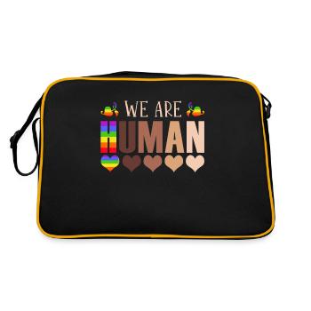 We Are People Juneteenth Black Women Pride - Retro Bag - black/gold - Back