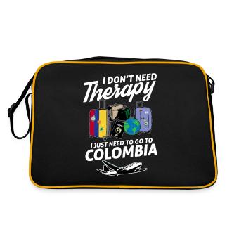 Colombia flag I Colombian Souvenirs - Sac Retro - noir/or - Dos