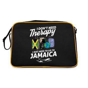 Jamaica flag I Jamaican Souvenirs - Sac Retro - noir/or - Dos
