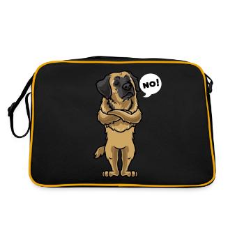 Sturer Leonberger Hund - Sac Retro - noir/or - Dos