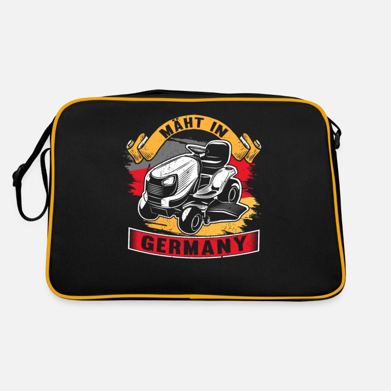 Rasentraktor rasen Mäht in Germany Geschenk design Retro Tasche