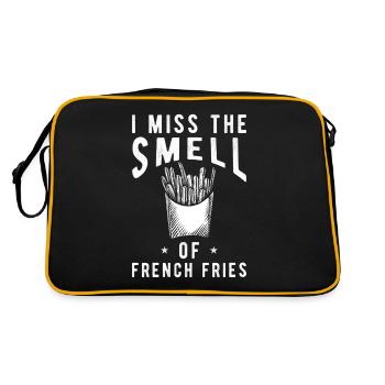 Frites de frites drôles - Sac Retro - noir/or - Dos