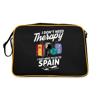 Spain flag I Spanish Souvenirs - Sac Retro - noir/or - Dos