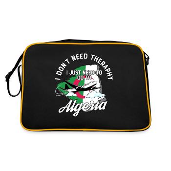 Algeria flag I Algerian Souvenirs - Sac Retro - noir/or - Dos