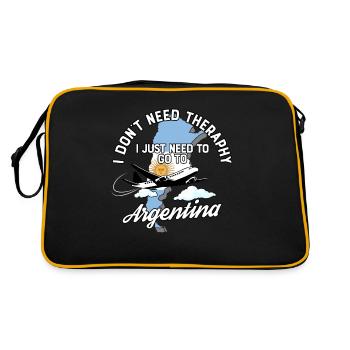 Argentina flag I Argentinan Souvenirs - Sac Retro - noir/or - Dos