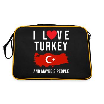 Turkey I love Turkey - Retro Bag - black/gold - Back