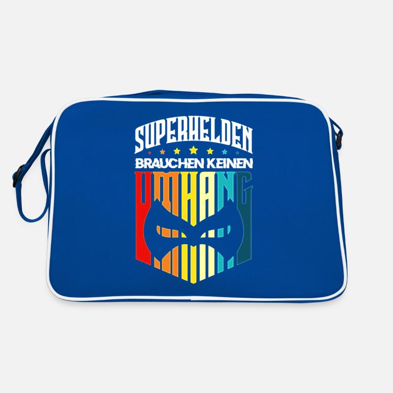 Superhelden Umhang Retro Tasche