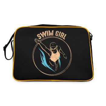 Natation fille natation fille natation - Sac Retro - noir/or - Dos