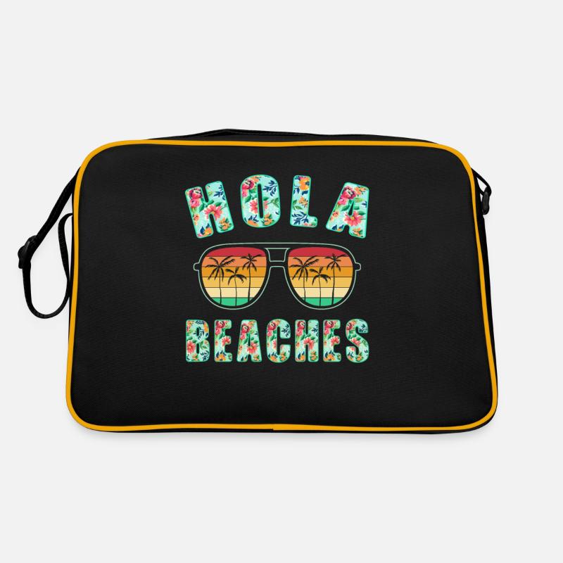 Hola Beaches Top Retro Summer Plage de lunettes de soleil Sac Retro