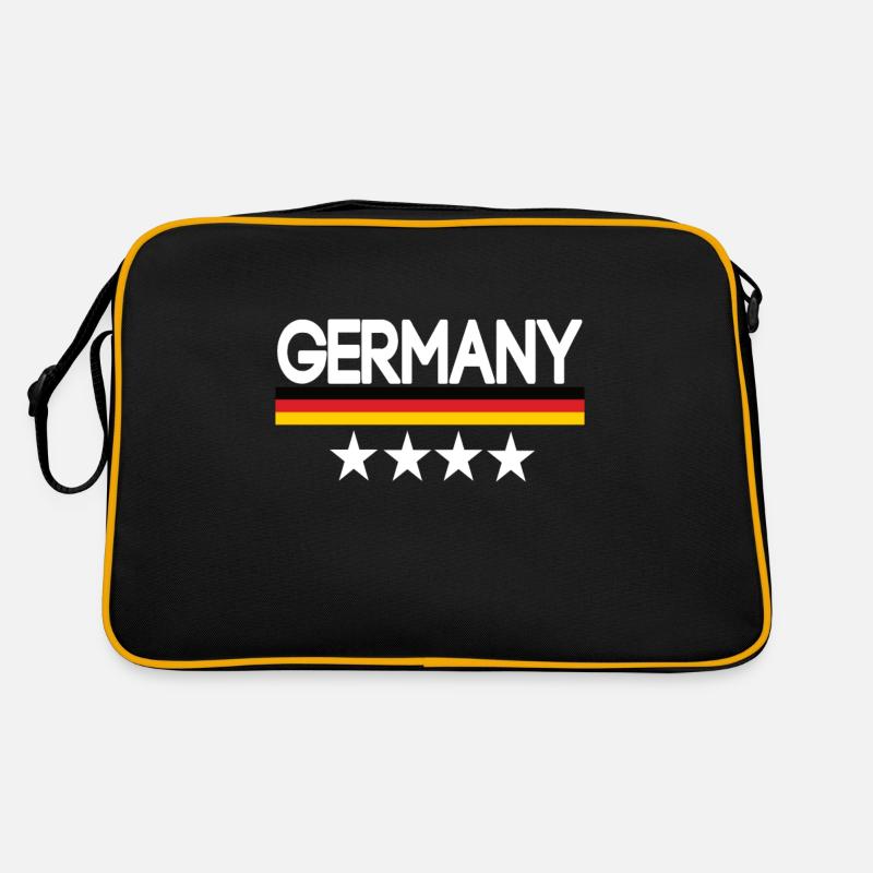 Germany - Retro Tasche - Schwarz/Gold