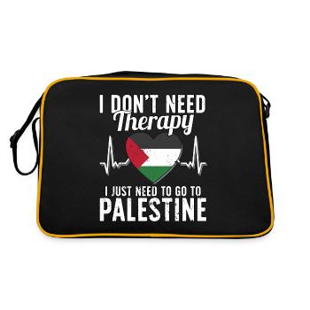Palestine flag I Palestinian Souvenirs - Sac Retro - noir/or - Dos