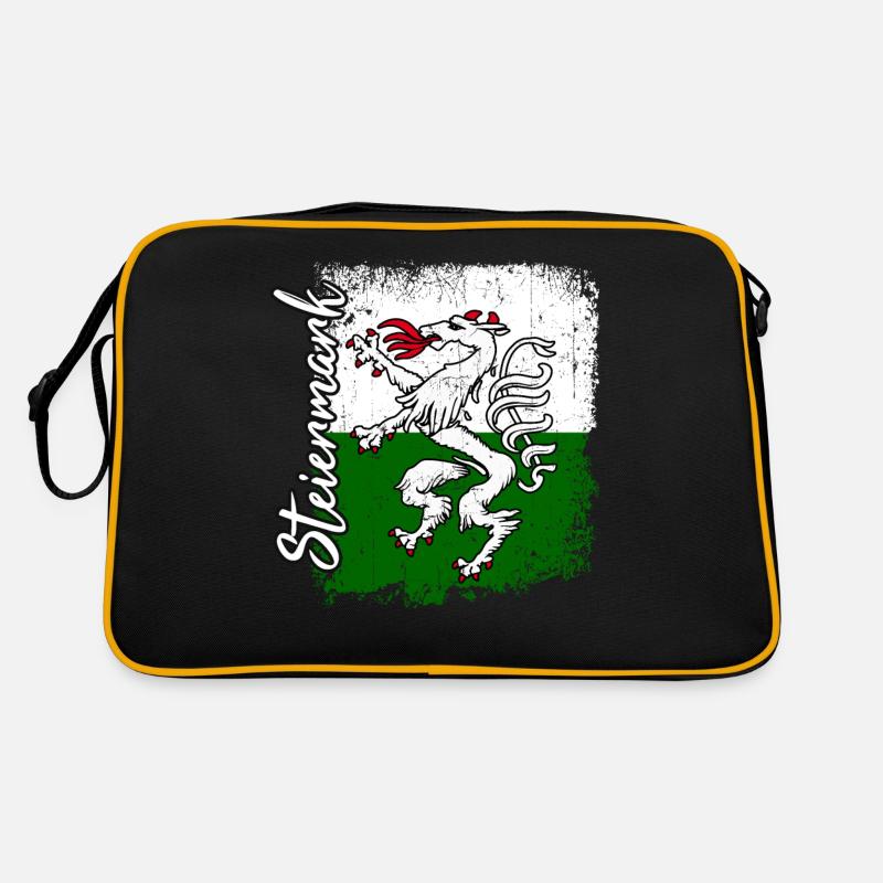 Steiermark - Retro Tasche - Schwarz/Gold