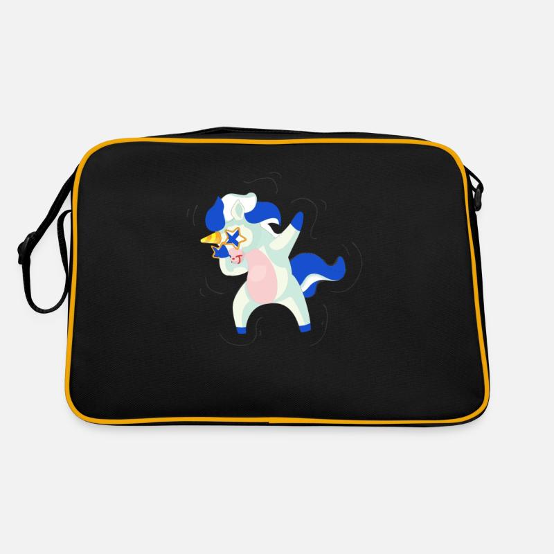 Finnland Flagge Dabbing Einhorn Retro Tasche