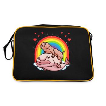 Drôle de blob à la mitraille nue - Sac Retro - noir/or - Dos