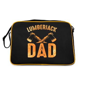 Lumberjack Bois de bois buchesteurs père - Sac Retro - noir/or - Dos