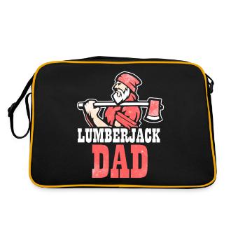 Lumberjack Bois de bois buchesteurs père - Sac Retro - noir/or - Dos