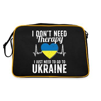 Ukraine flag I Ukrainian Souvenirs - Sac Retro - noir/or - Dos