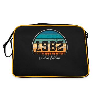 Vintage 1982 Limited Edition Retro Sunset - Retro Bag - black/gold - Back
