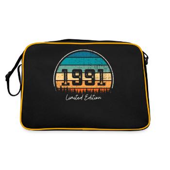 Vintage 1991 Limited Edition Retro Sunset - Retro Bag - black/gold - Back