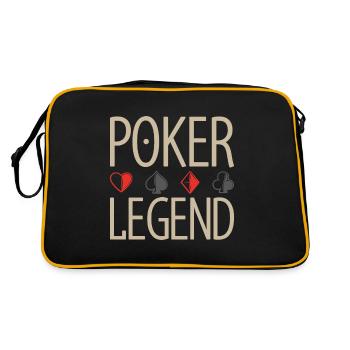 Carte de jeu de carte-cadeau de légende de poker - Sac Retro - noir/or - Dos