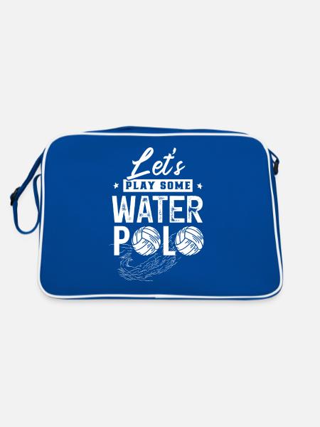 Let's Play Water Polo Water Polo Team - Retro Bag - blue/white - Back
