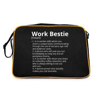 Work Beast Definition Description - Retro Bag - black/gold - Back