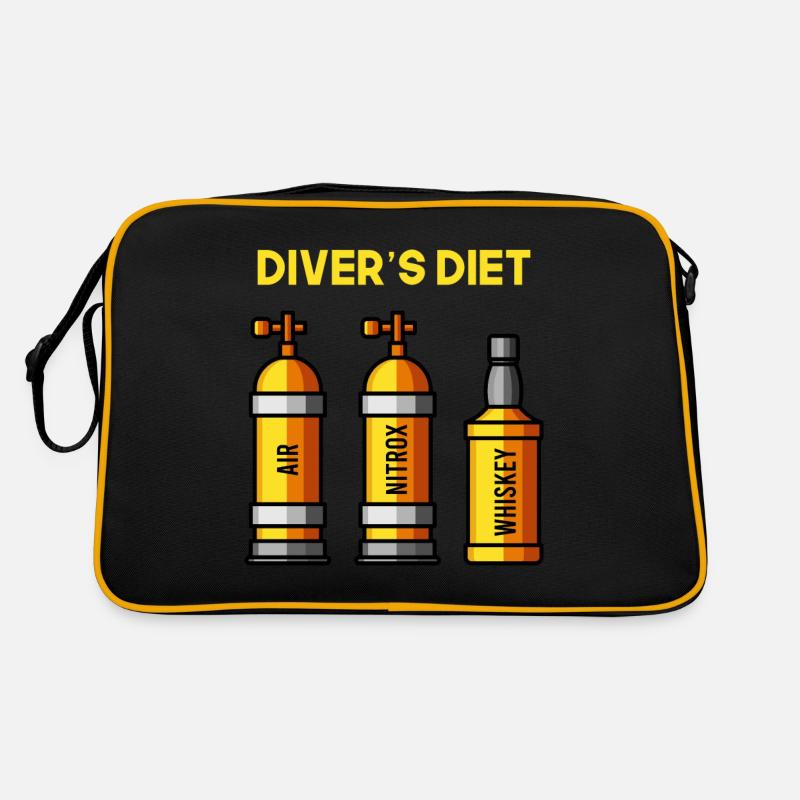 Divers Diet Whiskey Diver Funny Diver Retro Bag