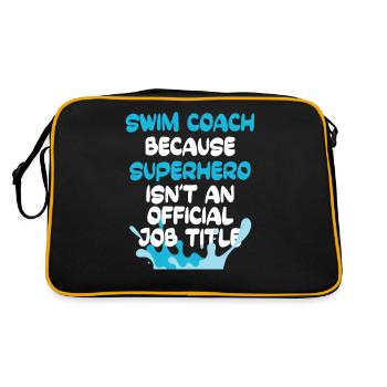 swimming instructor - Retro Bag - black/gold - Back