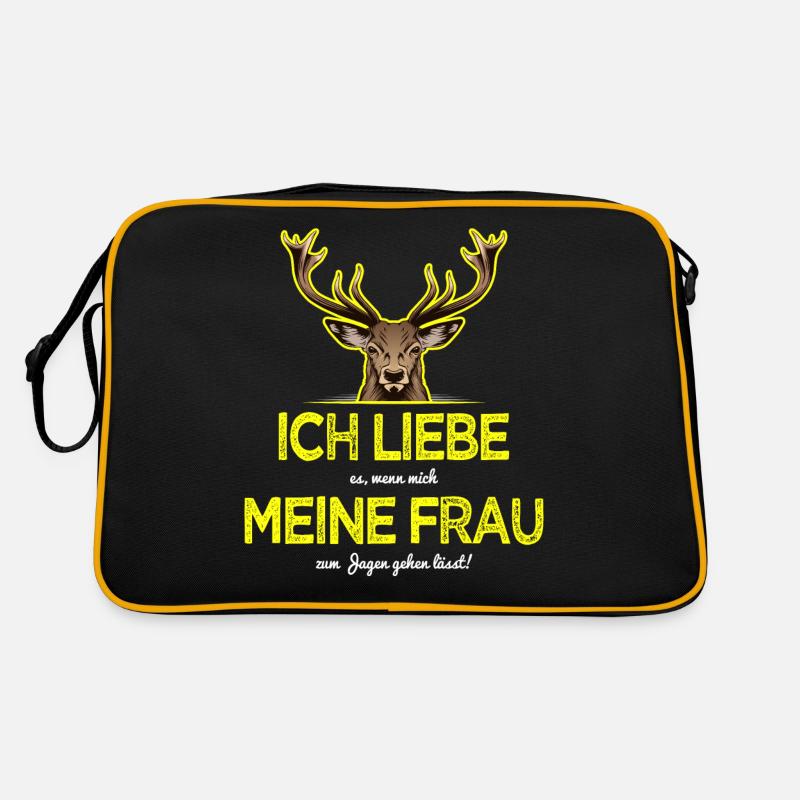 Jäger Sprüche Retro Tasche