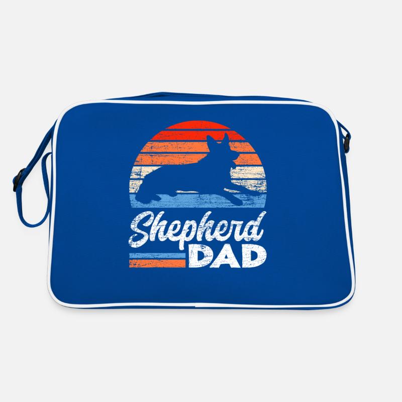 Schäferhund Papa Deutscher Schäferhund Retro Tasche