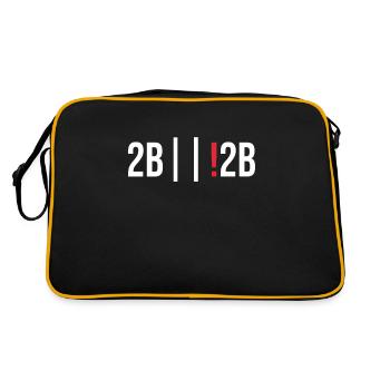 Programmierer Debugging 2b or not 2b - Retro Tasche - Schwarz/Gold - Hinten
